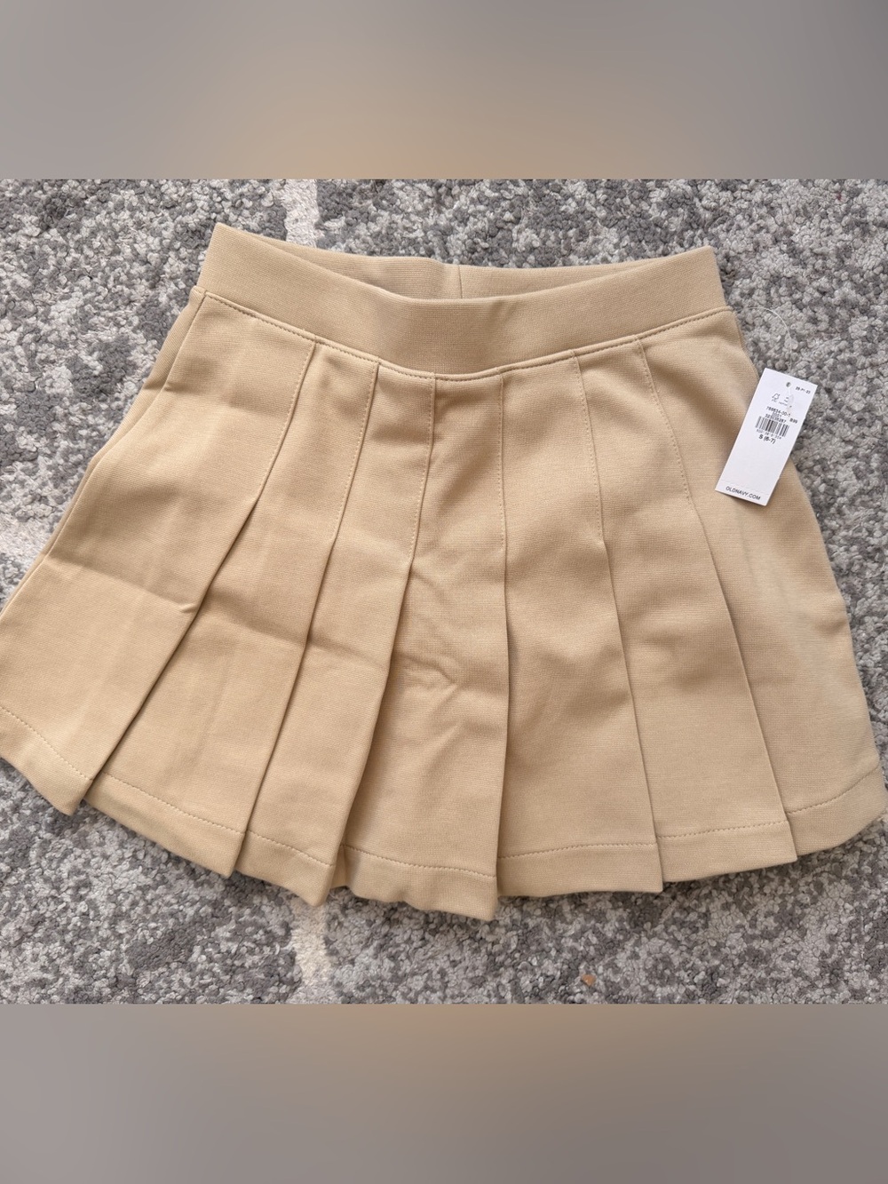 Old Navy Tan Pleated Mini Skirt